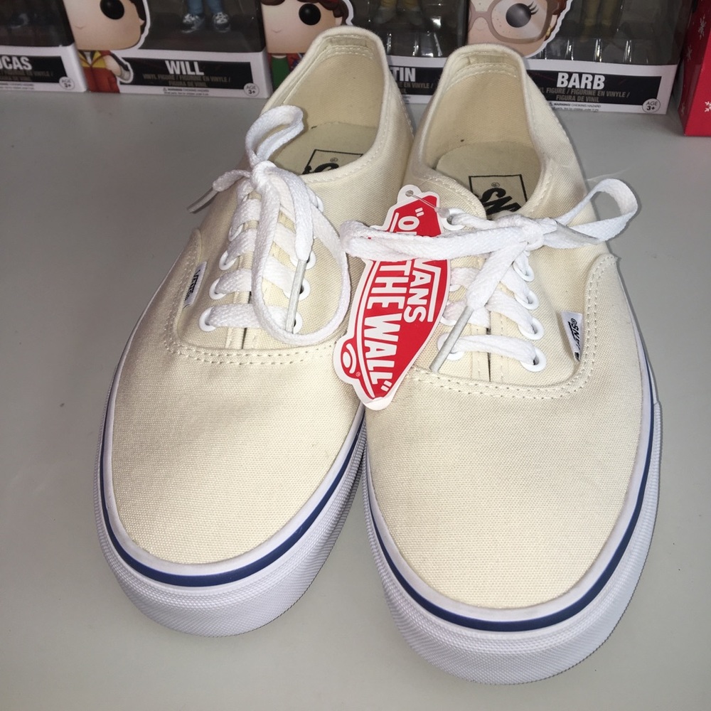 Vans Cream Authentic Classic Contrast Shoes